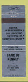 Matchbook Cover - Bank of Kenney IL