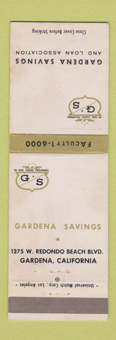 Matchbook Cover - Gardena Savings and Loan CA WEAR