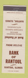 Matchbook Cover - Bank of Rantoul IL