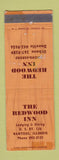 Matchbook Cover - Redwood Inn Rantoul IL WEAR