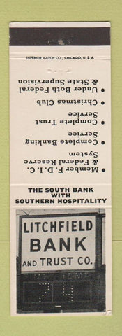 Matchbook Cover - Litchfield Bank and Trust IL