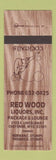 Matchbook Cover - Red Wood Liquors Cheyenne WY girlie