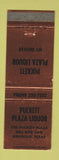 Matchbook Cover - Pucket Plaza Liquor Store Amarillo TX