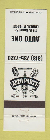 Matchbook Cover - Auto One Auto Parts Linden MI