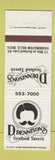 Matchbook Cover - Dennison's Seafood Tavern Farmington Hills MI