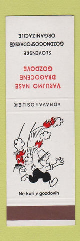 Matchbook Cover - Varujmo Nase Dragocene Gozdove Slovakia SAMPLE