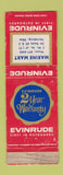 Matchbook Cover - Evinrude Boat Motors Harrisburg OH WORN