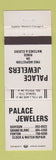 Matchbook Cover - Palace Jewelers Davison Grand Blanc Fenton MI