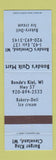 Matchbook Cover - Bonde's Quik Mart Cleveland WI Burger King