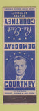 Matchbook Cover - Courtney for States Attorney