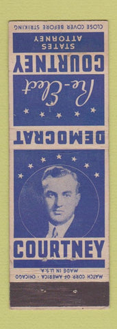 Matchbook Cover - Courtney for States Attorney