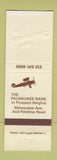 Matchbook Cover - Palwaukee Bank Prospect Heights IL