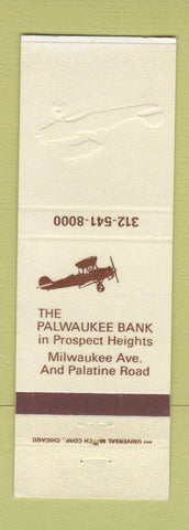 Matchbook Cover - Palwaukee Bank Prospect Heights IL