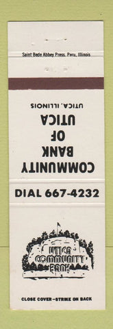Matchbook Cover - Community Bank Utica IL