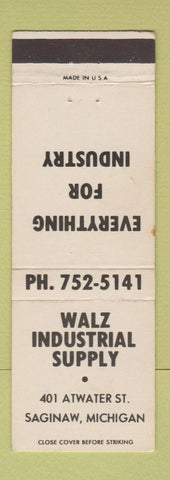 Matchbook Cover - Walz Industrial Supply Saginaw MI