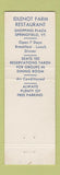 Matchbook Cover - Idlenot Farm Dairy Claremont Keene NH