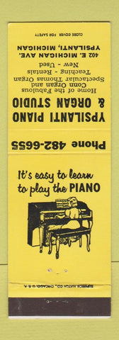 Matchbook Cover - Ypsilanti Piano and Organ Studio MI