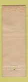 Matchbook Cover - Skelly oil gas Broadlands IL low phone # WORN