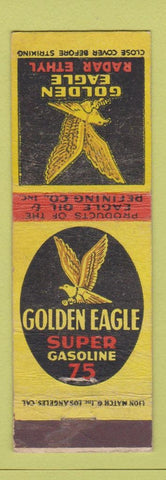 Matchbook Cover - Golden eagle oil gas  WORN
