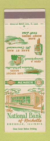 Matchbook Cover - National Bank Rochelle IL
