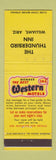 Matchbook Cover - Thunderbird Lodge Williams AZ Best Western
