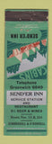 Matchbook Cover - Send'er Inn Restaurant oil gas WEAR