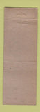 Matchbook Cover - Send'er Inn Restaurant oil gas WEAR