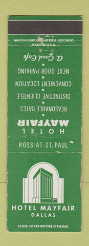 Matchbook Cover - Hotel Mayfair Dallas TX WEAR