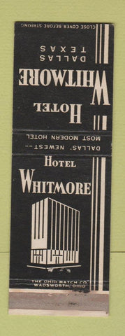 Matchbook Cover - Hotel Whitmore Dallas TX WEAR