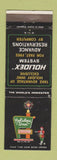 Matchbook Cover - Holiday Inn Dallas TX