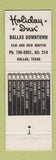 Matchbook Cover - Holiday Inn Dallas TX
