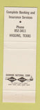 Matchbook Cover - First National Bank Higgins TX