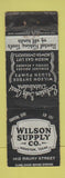 Matchbook Cover - Wilson Supply Houston TX WORN