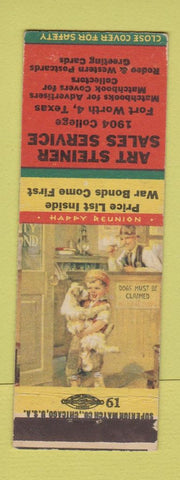 Matchbook Cover - Art Steiner Advertising Fort Worth TX