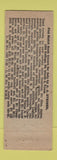 Matchbook Cover - Art Steiner Advertising Fort Worth TX