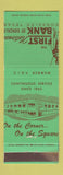 Matchbook Cover - First Bank Gonzales TX WEAR