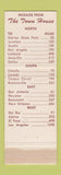 Matchbook Cover - Town House Restaurant Uvalde TX WEAR
