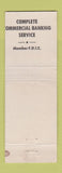 Matchbook Cover - Raymondville State Bank TX MISCUT WEAR