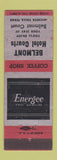 Matchbook Cover - Belmont Hotel Courts Wichita Falls TX Energee oil gas WEAR