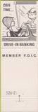 Matchbook Cover - Winnebag County Bank Winneconne Omro WI