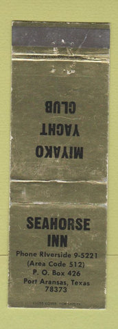 Matchbook Cover - Seashore Inn Port Arthur TX WEAR Miyako Yacht Club