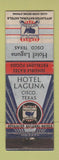 Matchbook Cover - Hotel Laguna Cisco TX WORN