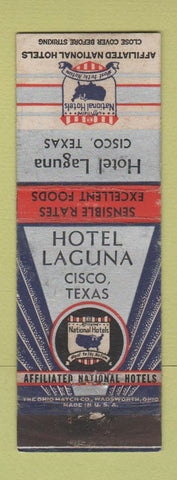 Matchbook Cover - Hotel Laguna Cisco TX WORN