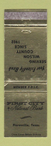 Matchbook Cover - First City National Bank Floresville TX