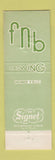 Matchbook Cover - First National Bank Port Lavaca TX