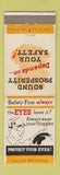 Matchbook Cover - Safety Eyes Goggles Dalton Candle Wick Dalton GA