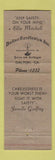 Matchbook Cover - Safety Eyes Goggles Dalton Candle Wick Dalton GA