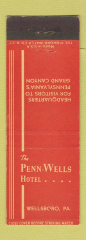 Matchbook Cover - Penn Wells Hotel Wellsboro PA