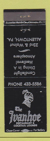 Matchbook Cover - Ivanhoe Resetaurant Allentown PA