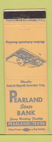 Matchbook Cover - Pearland State Bank TX